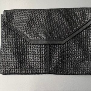 Vintage 

Black Embossed Genuine Leather, clutch, case perfect for iPad/papers